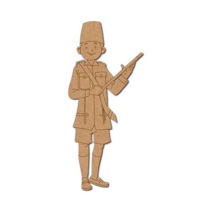 Gurkha Soldier Pre Marked MDF Design 1