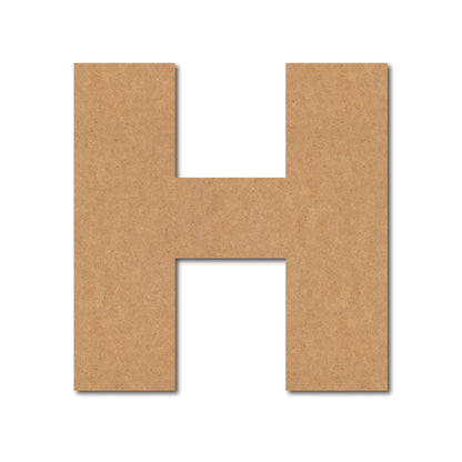 Alphabet H Monogram Cutout MDF Design 1