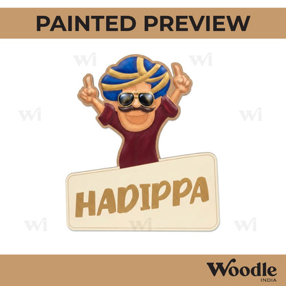 Hadippa Rajasthani Man Pre Marked Base MDF Design 1