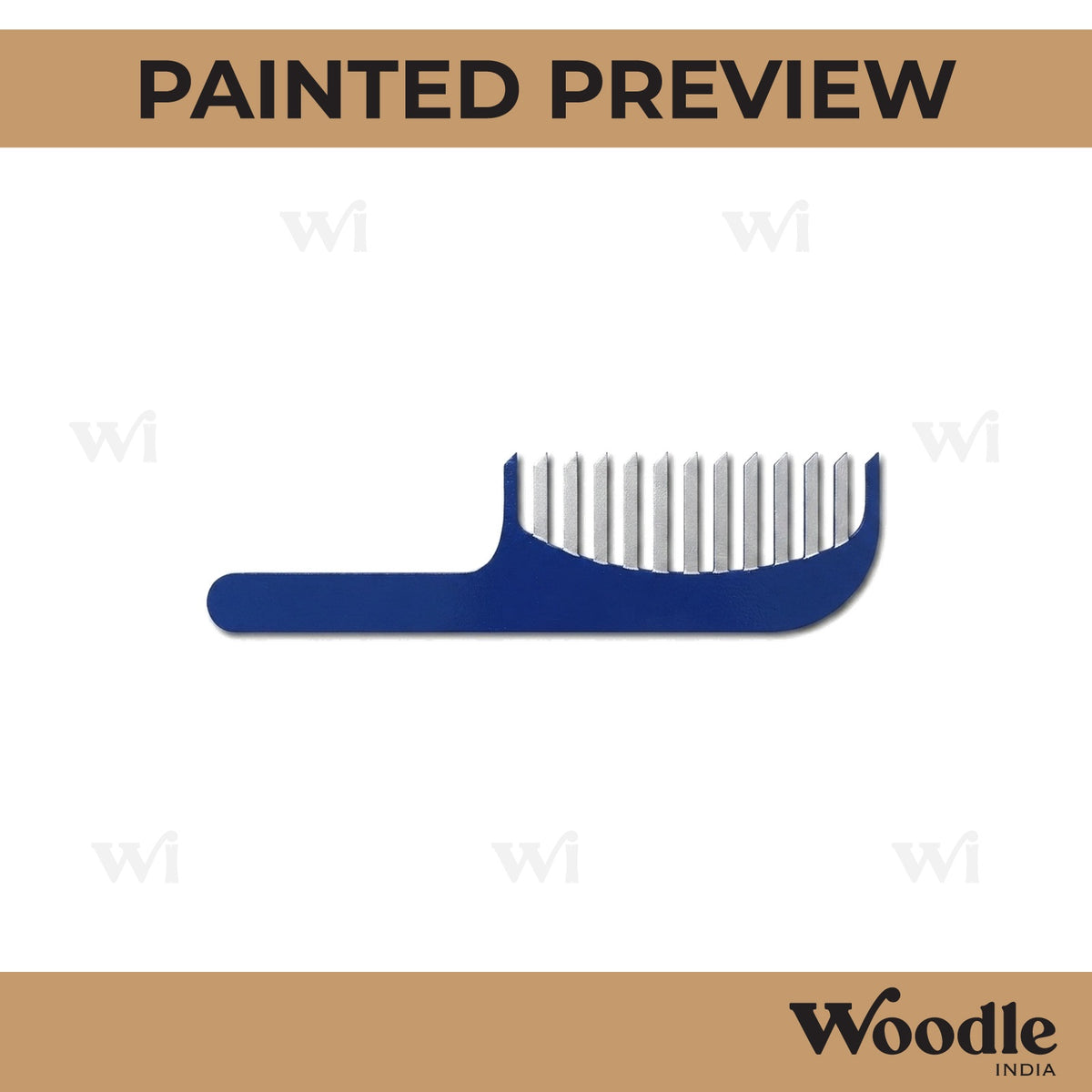 Hair Comb Cutout MDF Design 1