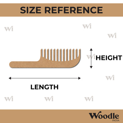 Hair Comb Cutout MDF Design 1