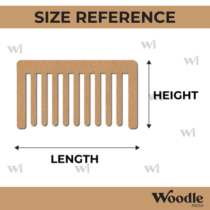 Hair Comb Cutout MDF Design 3