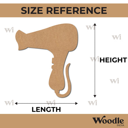 Hair Dryer Cutout MDF Design 1