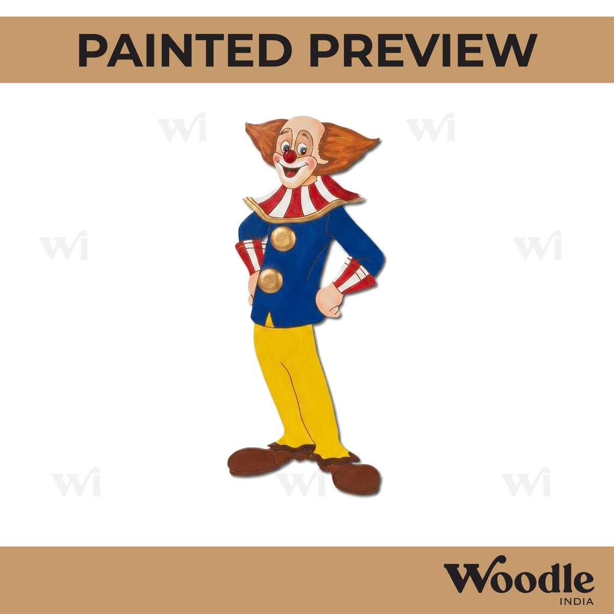 Halloween Clown Pre Marked MDF Design 2