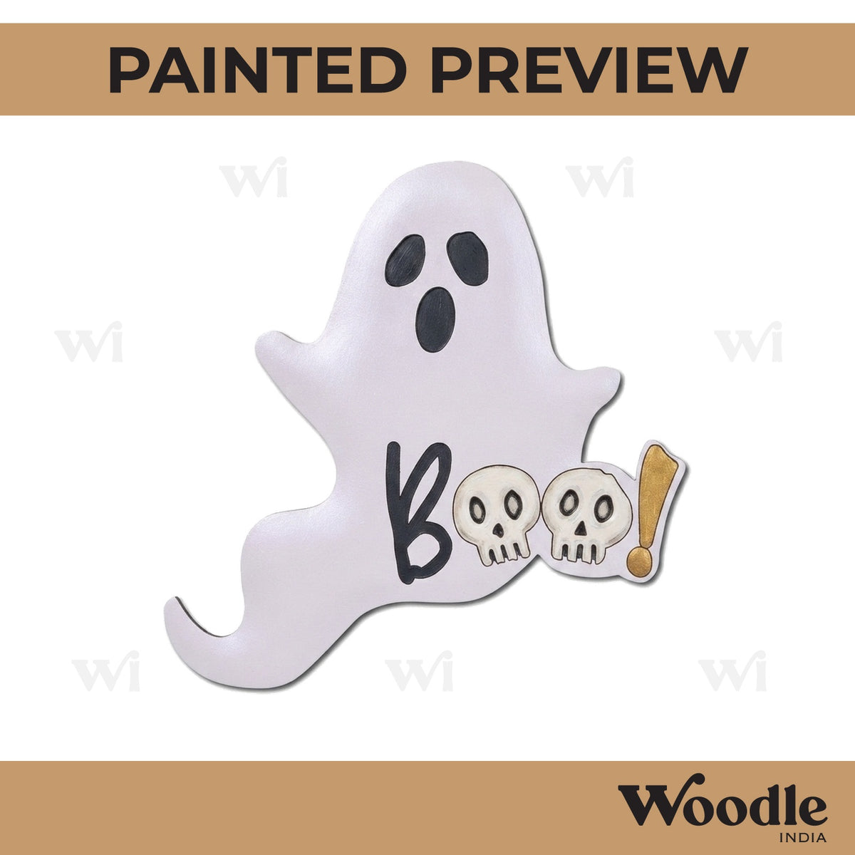Halloween Ghost Pre Marked MDF Design 2