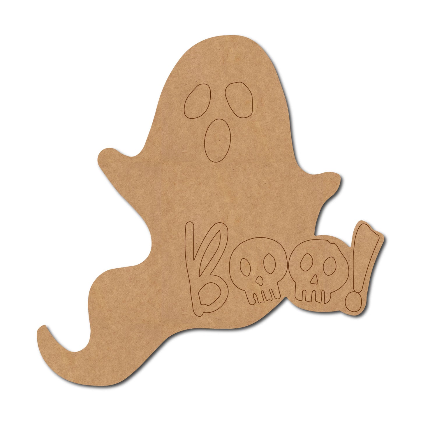 Halloween Ghost Pre Marked MDF Design 2