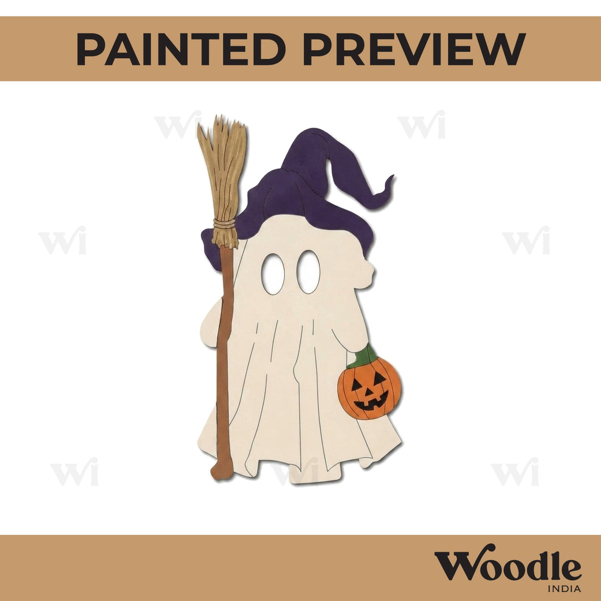 Halloween Ghost Pre Marked MDF Design 3