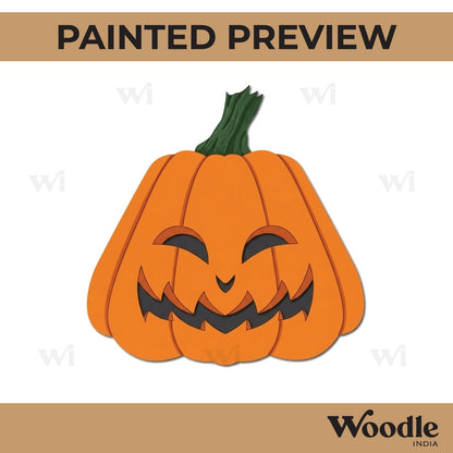 Halloween Pumpkin Pre Marked MDF Design 1