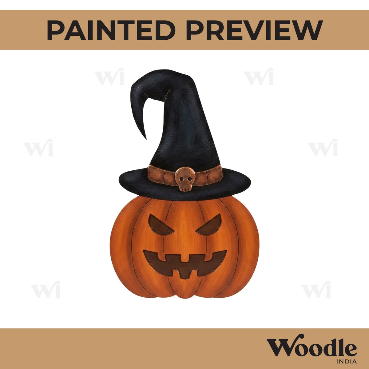Halloween Pumpkin Pre Marked MDF Design 2