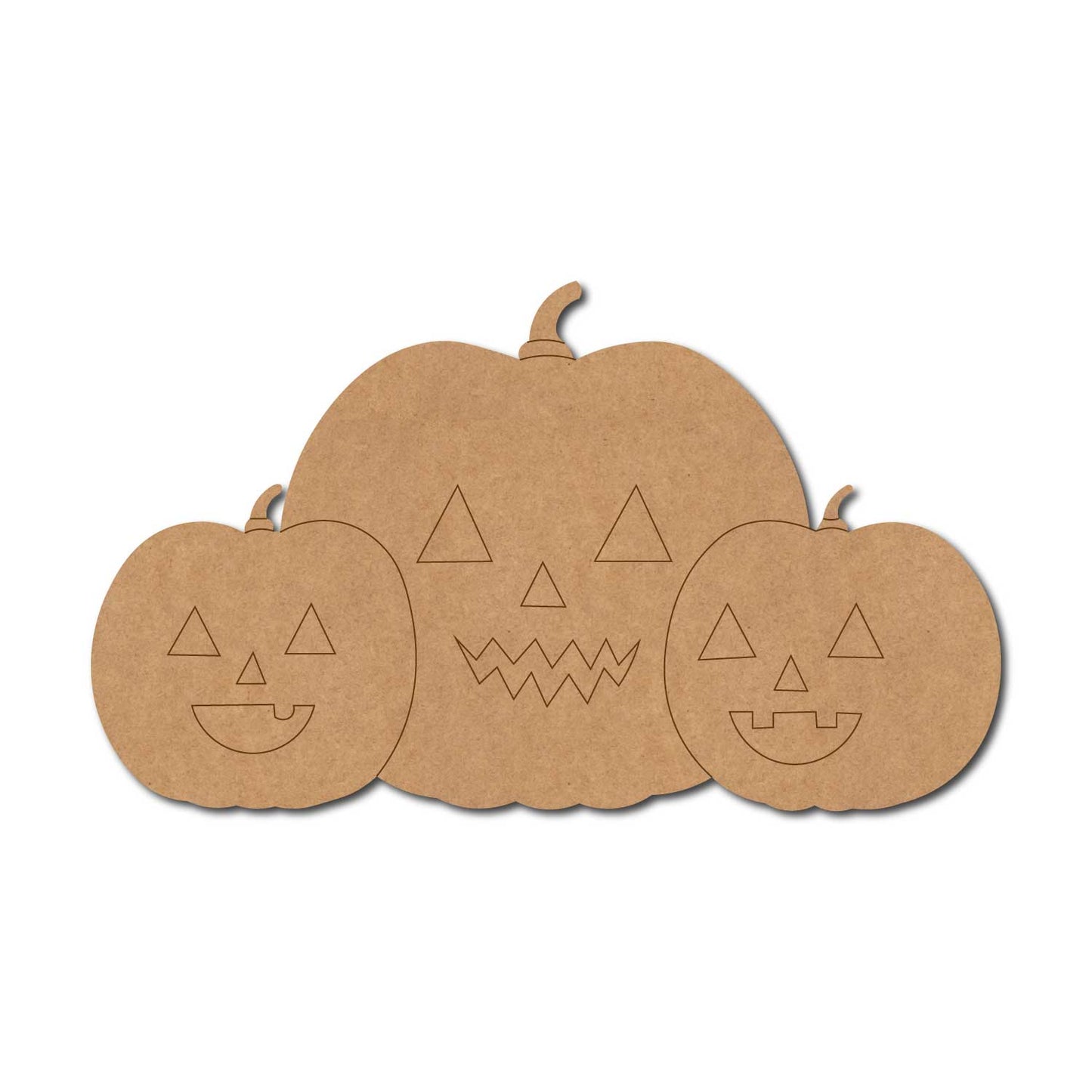Halloween Pumpkins Pre Marked MDF Design 1