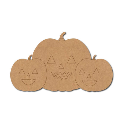 Halloween Pumpkins Pre Marked MDF Design 1