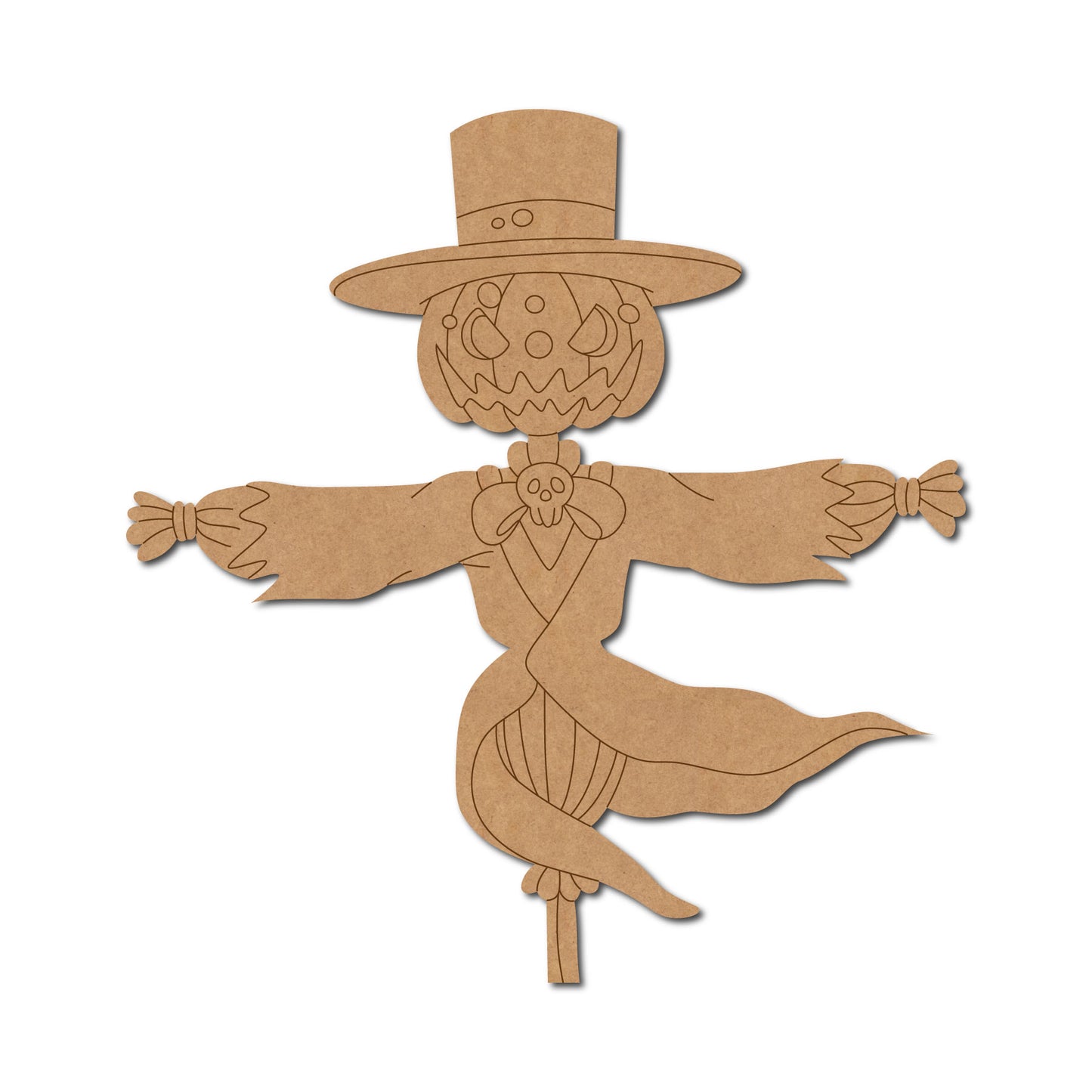 Halloween Scarecrow Pre Marked MDF Design 1