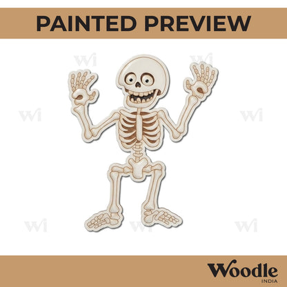Halloween Skeleton Pre Marked MDF Design 1