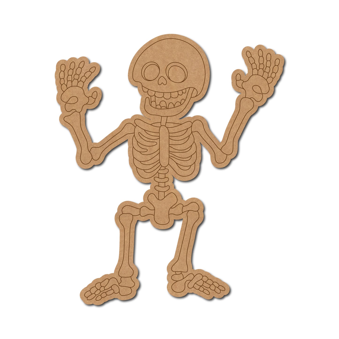 Halloween Skeleton Pre Marked MDF Design 1