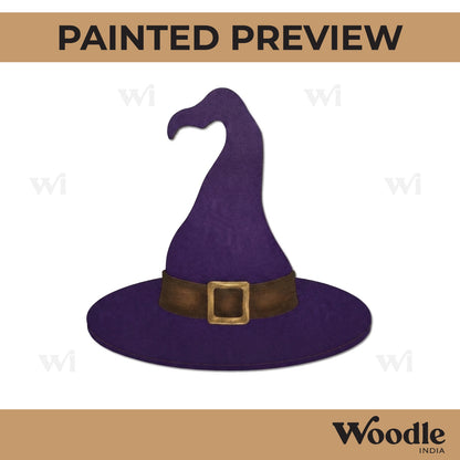 Halloween Witch Hat Pre Marked MDF Design 1