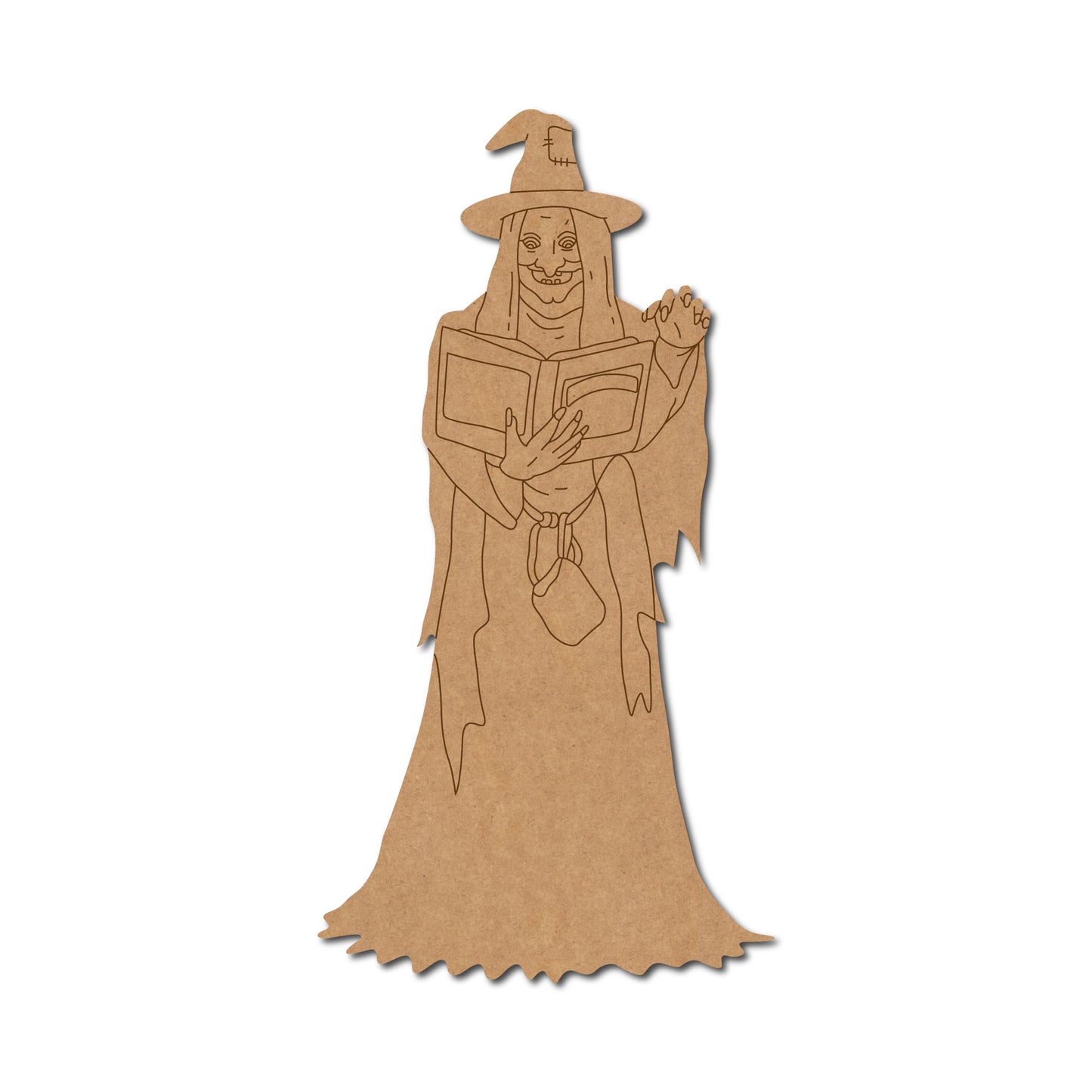 Halloween Witch Pre Marked MDF Design 1