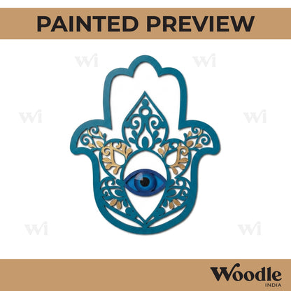 Hamsa Hand Cutout MDF Design 5