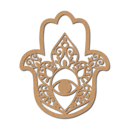 Hamsa Hand Cutout MDF Design 5