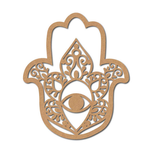 Hamsa Hand Cutout MDF Design 5
