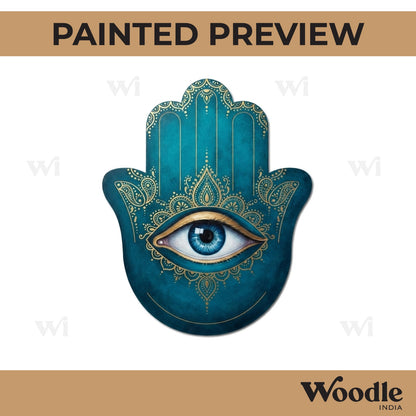 Hamsa Hand Pre Marked MDF Design 1