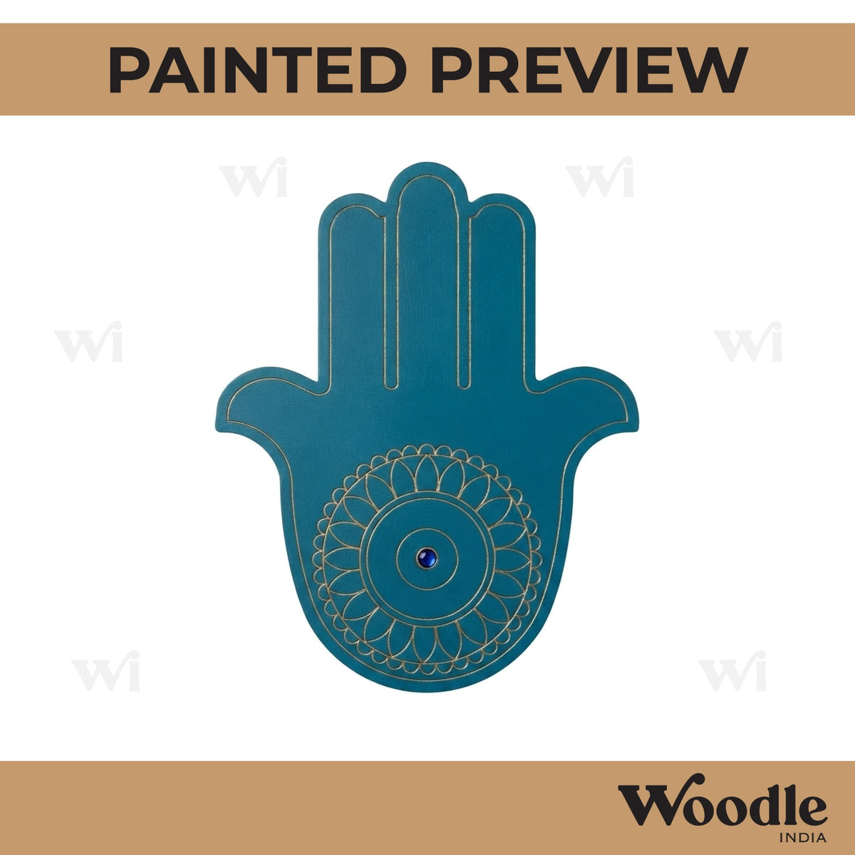 Hamsa Hand Pre Marked MDF Design 2