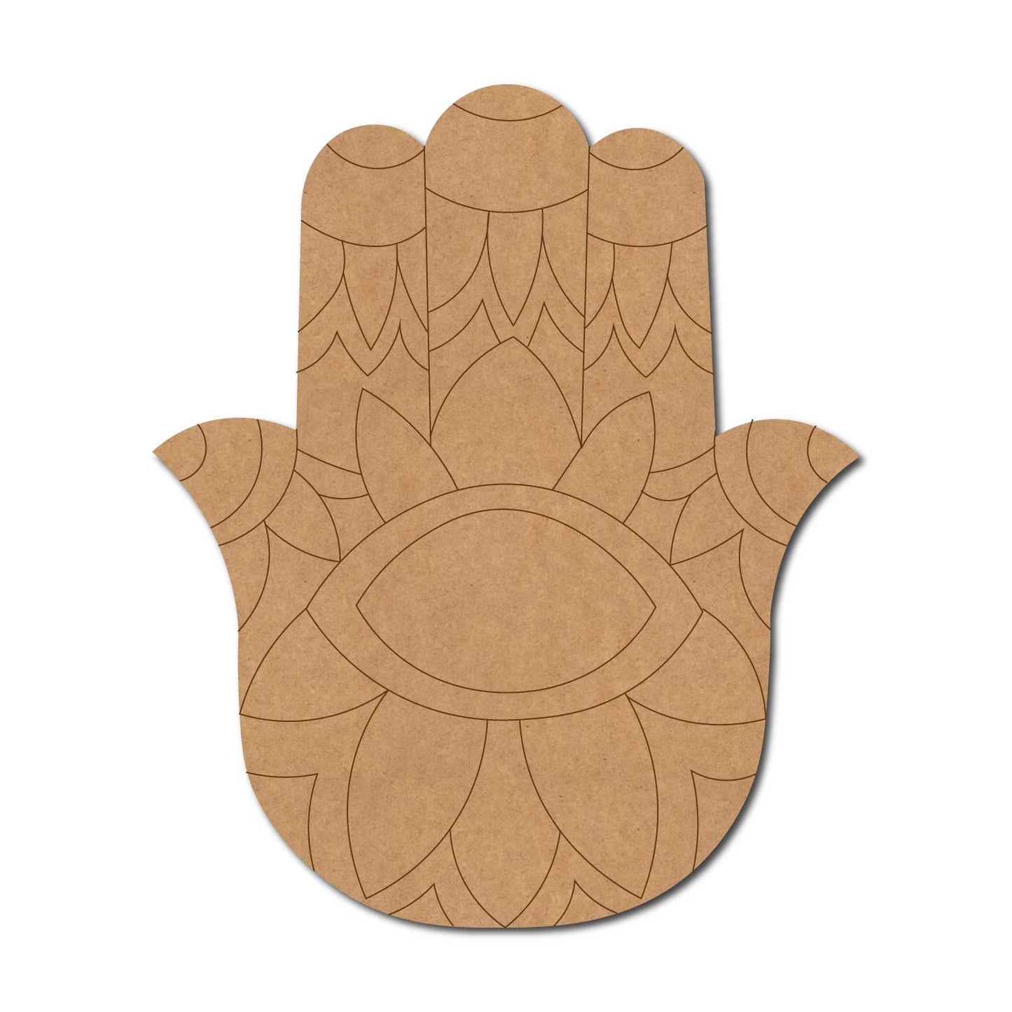 Hamsa Hand Pre Marked MDF Design 4