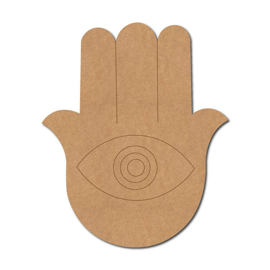 Hamsa Hand Pre Marked MDF Design 5
