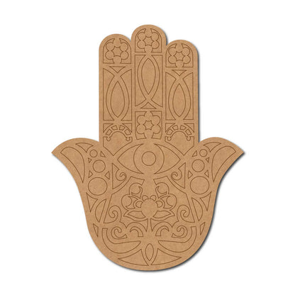 Hamsa Hand Pre Marked MDF Design 6