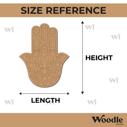 Hamsa Hand Two Layered Base MDF Design 1