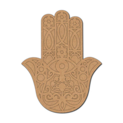 Hamsa Hand Two Layered Base MDF Design 1