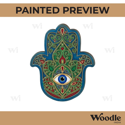 Hamsa Hand Two Layered Base MDF Design 2