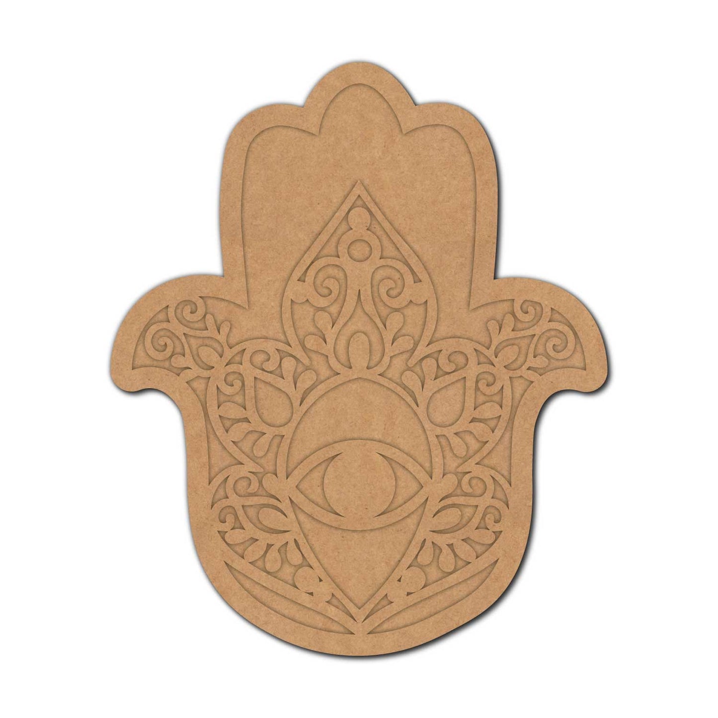 Hamsa Hand Two Layered Base MDF Design 2