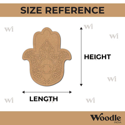 Hamsa Hand Two Layered Base MDF Design 2