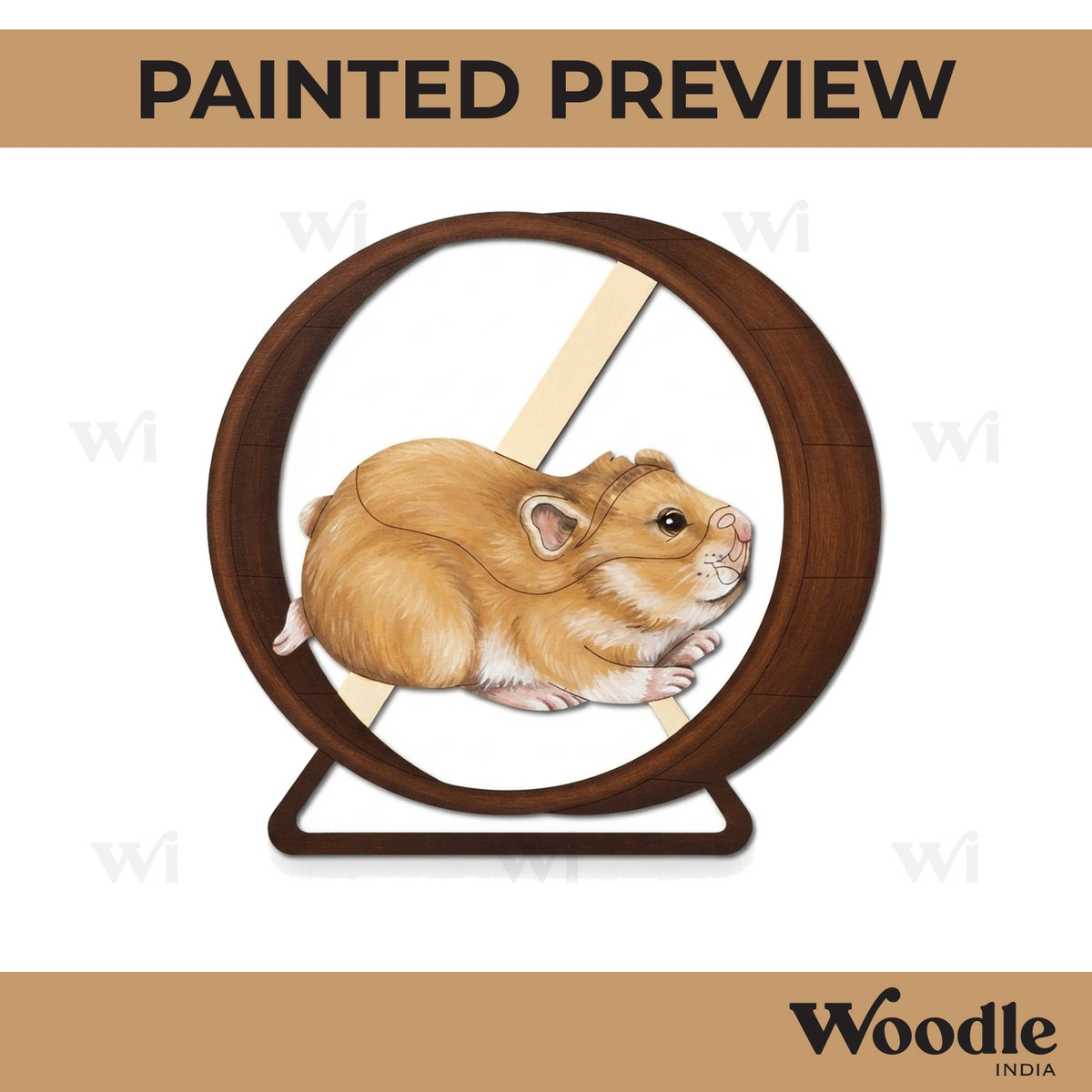 Hamster Wheel Pre Marked MDF Design 1