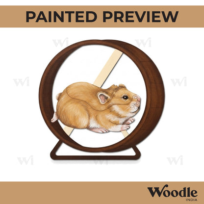 Hamster Wheel Pre Marked MDF Design 1
