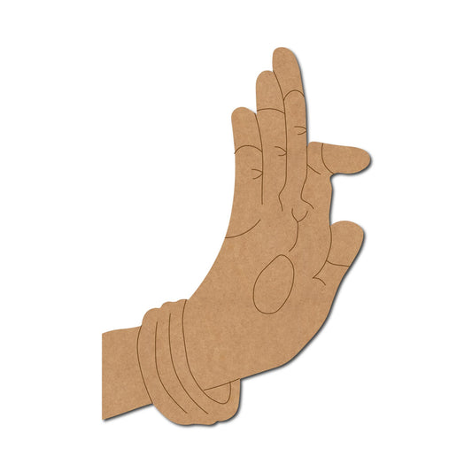 Hand Mudra Pre Marked MDF Design 3