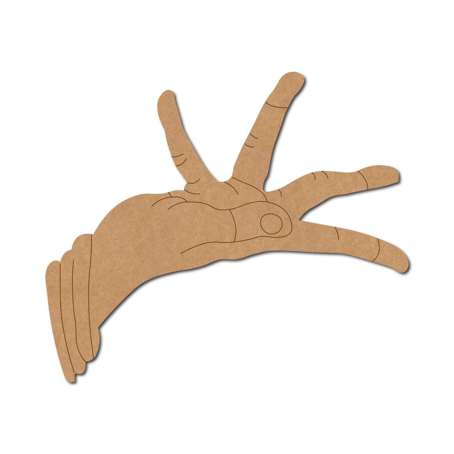 Hand Mudra Pre Marked MDF Design 5