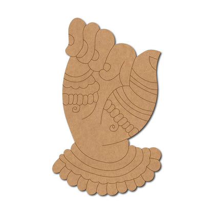 Hand Mudra Pre Marked MDF Design 7
