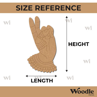 Hand Mudra Pre Marked MDF Design 8