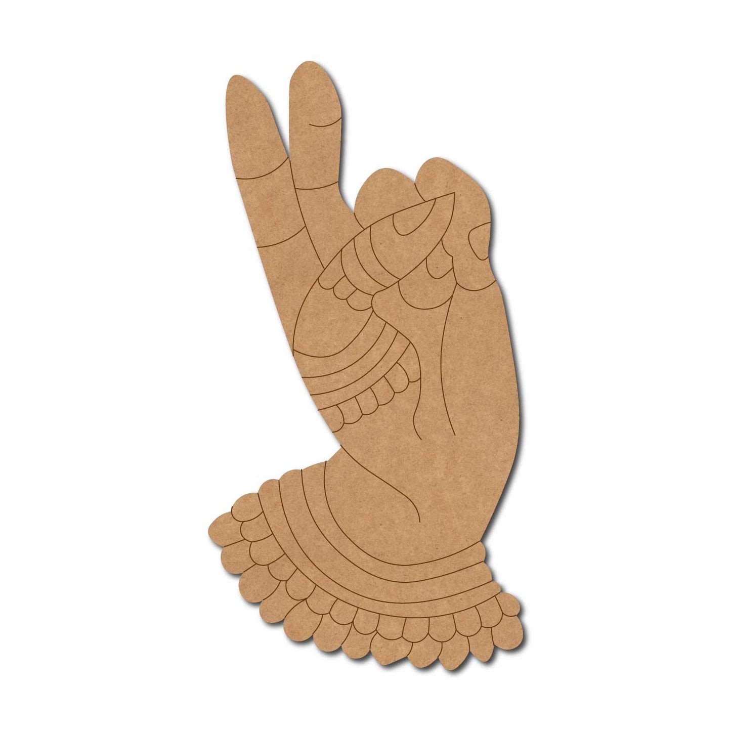 Hand Mudra Pre Marked MDF Design 8