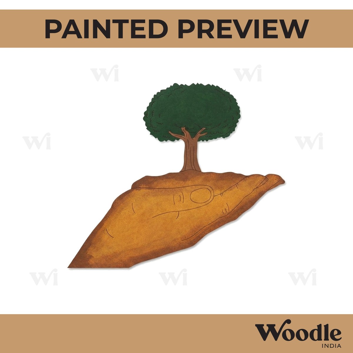 Hands With Tree Pre Marked MDF Design 1