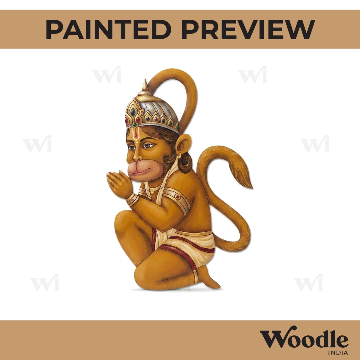 Hanuman Ji Pre Marked MDF Design 10