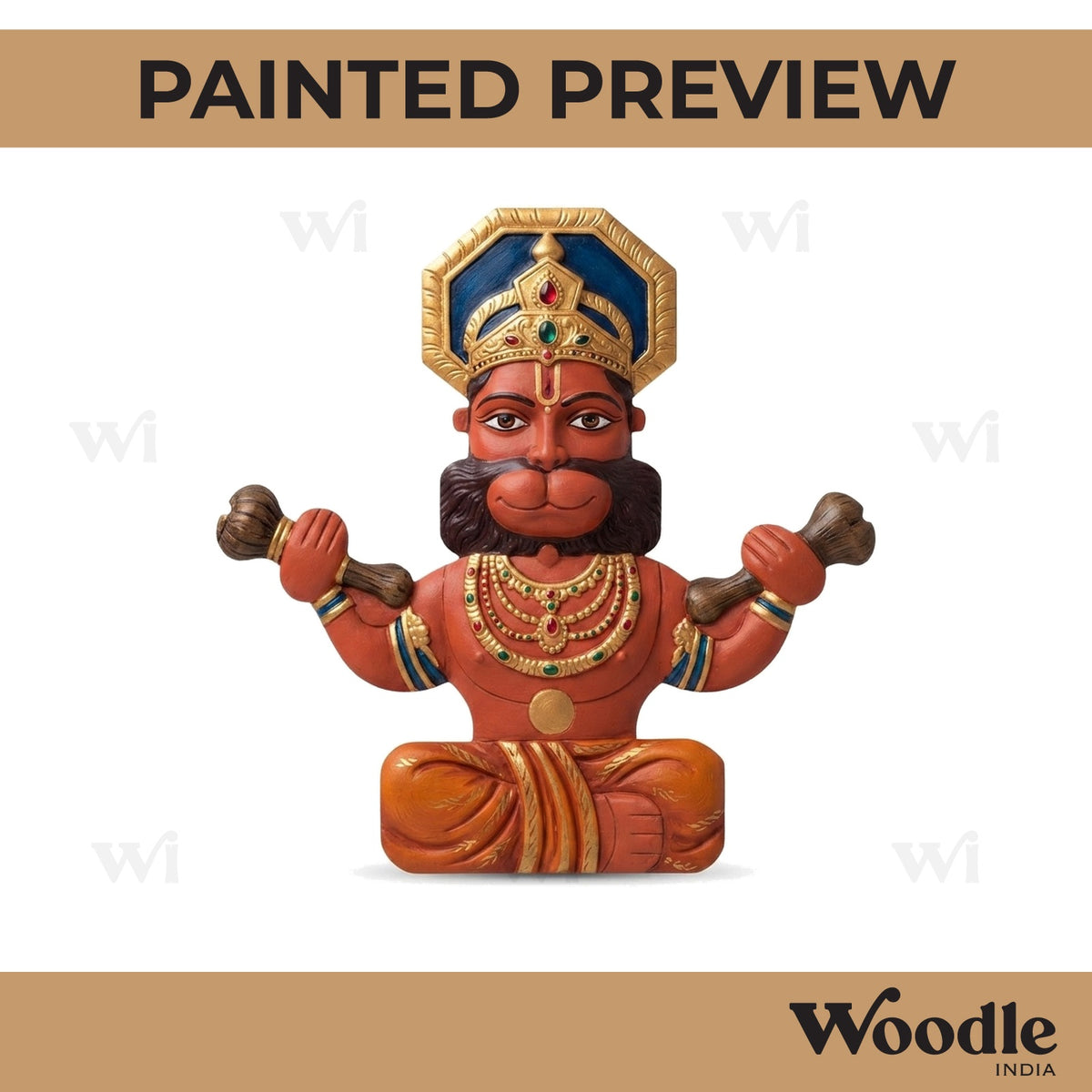 Hanuman Ji Pre Marked MDF Design 11