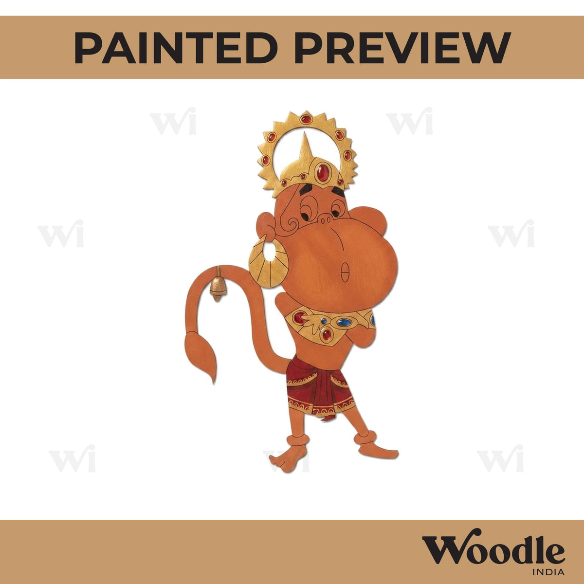 Hanuman Ji Pre Marked MDF Design 12