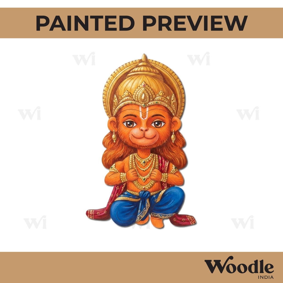 Hanuman Ji Pre Marked MDF Design 13