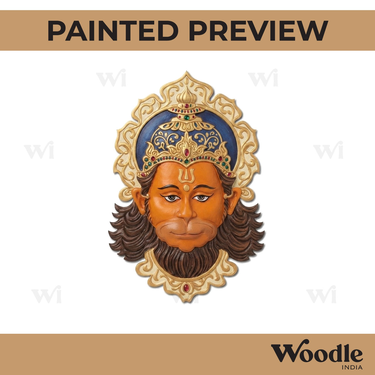 Hanuman Ji Pre Marked MDF Design 14
