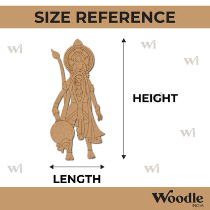 Hanuman Ji Pre Marked MDF Design 15