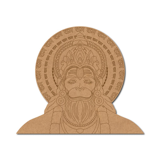 Hanuman Ji Pre Marked MDF Design 16