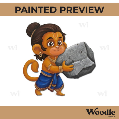 Hanuman Ji Pre Marked MDF Design 17
