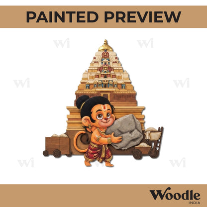 Hanuman Ji Pre Marked MDF Design 18